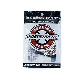 Indy Skateboard Truck Bolts - Phillips Black 1 1/2"