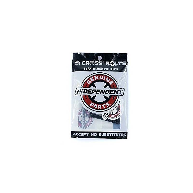 Indy Skateboard Truck Bolts - Phillips Black 1 1/2"