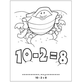 ZOCO - Subtraction is Fun - Kids Educational & Math Coloring Books (25 Bulk Pack, With Crayons) - Handout for Children - Games, Puzzles, Activities for Kids