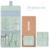 Manicure Set 16 Full Function Kit Professional Stainless Steel Pedicure...