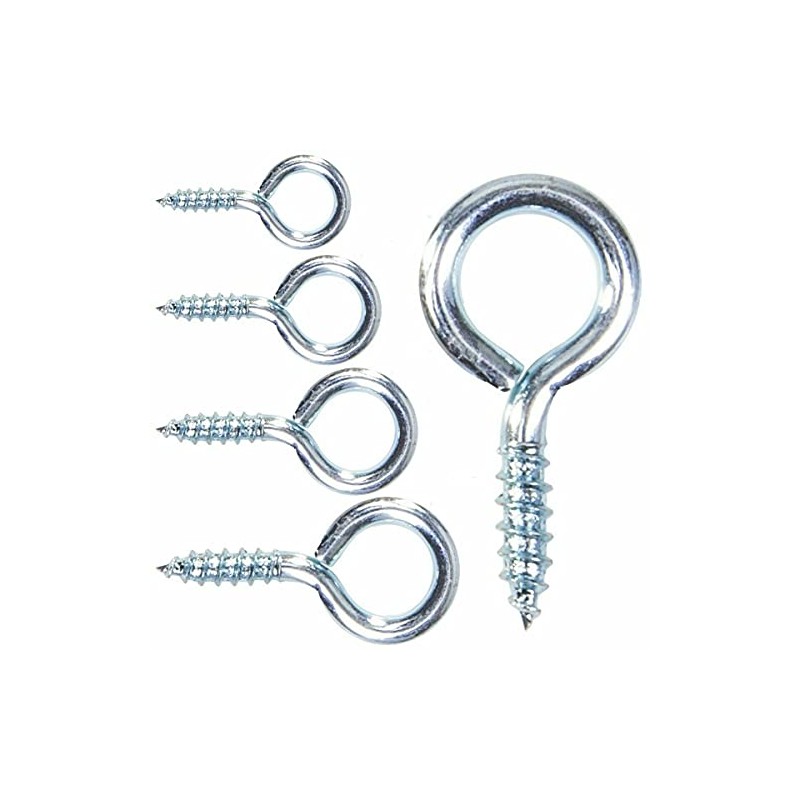 SISI UK® 20 x Heavy Duty Screw in Eye Hooks