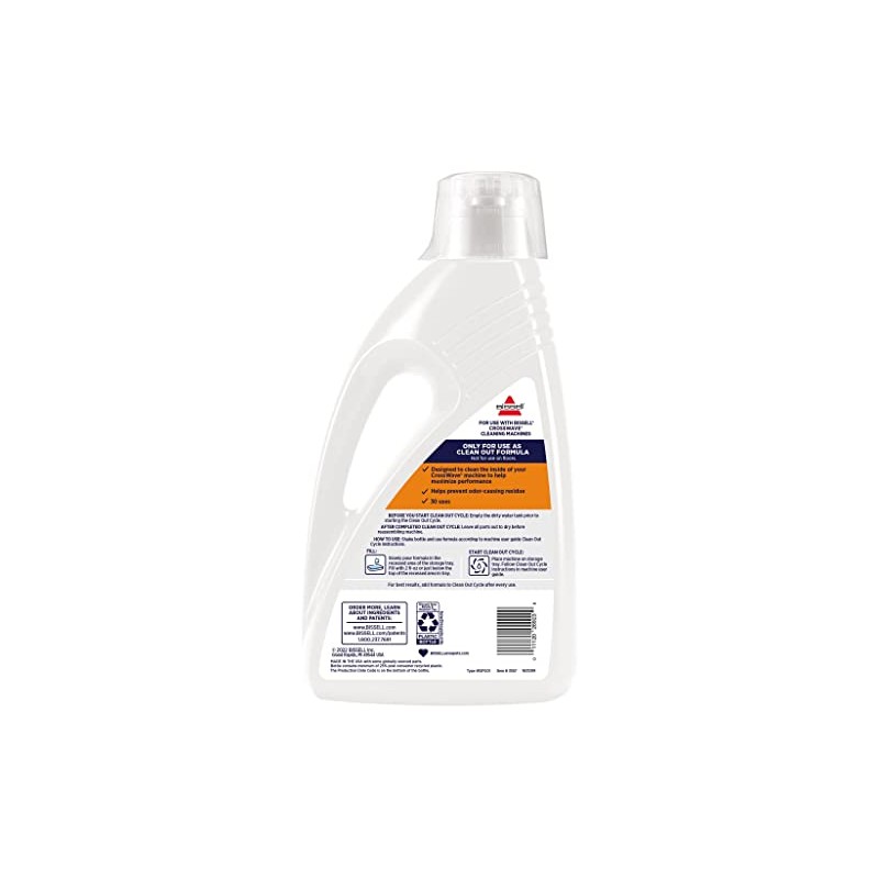 Bissell FreshStart CrossWave Cleanout Formula, 3557, 60oz, Prevent Odor-Causing Residue,