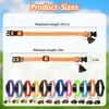 12 Pack Adjustable Goat Collars with Bells Numbered Tags