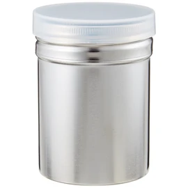 Endo Shoji TKG Seasoning Shaker, Powder Use, Small, With Acrylic Lid, Diameter x Height (mm) 55 x 80, Weight: 70g, Stainless Steel, Rust-Resistant and Hygienic, Commercial Use, BPU01003