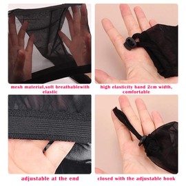 2 PCS Hair Weave Sleeve for Locs, Hairweave Sleeve for Locs with Drawstring, Extra Long Hairsleeve for Braids, Hair Sleeves for Locs Women Stretchy Reusable Breathable Replaceable