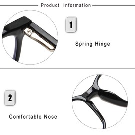 SIGVAN Progressive Multifocal Computer Glasses Women Men Blue Light Blocking Reading Glasses Spring Hinge Readers (2 Tortoise, 1.5)