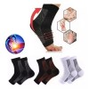 ATLASOS 3 Pares Deportivas Calcetines Compresion Fascitis Plantar