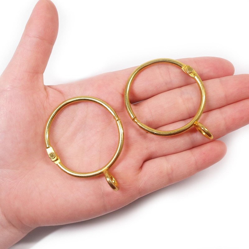 Coideal Open Curtain Rings with Eyelet - 20 Pack 1.5