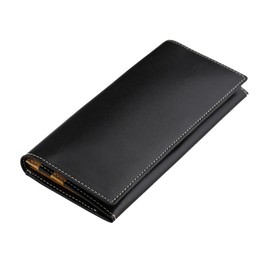 [ABIES] Made in Japan, Tochigi Leather, Cowhide, Genuine Leather, Long Wallet, Black