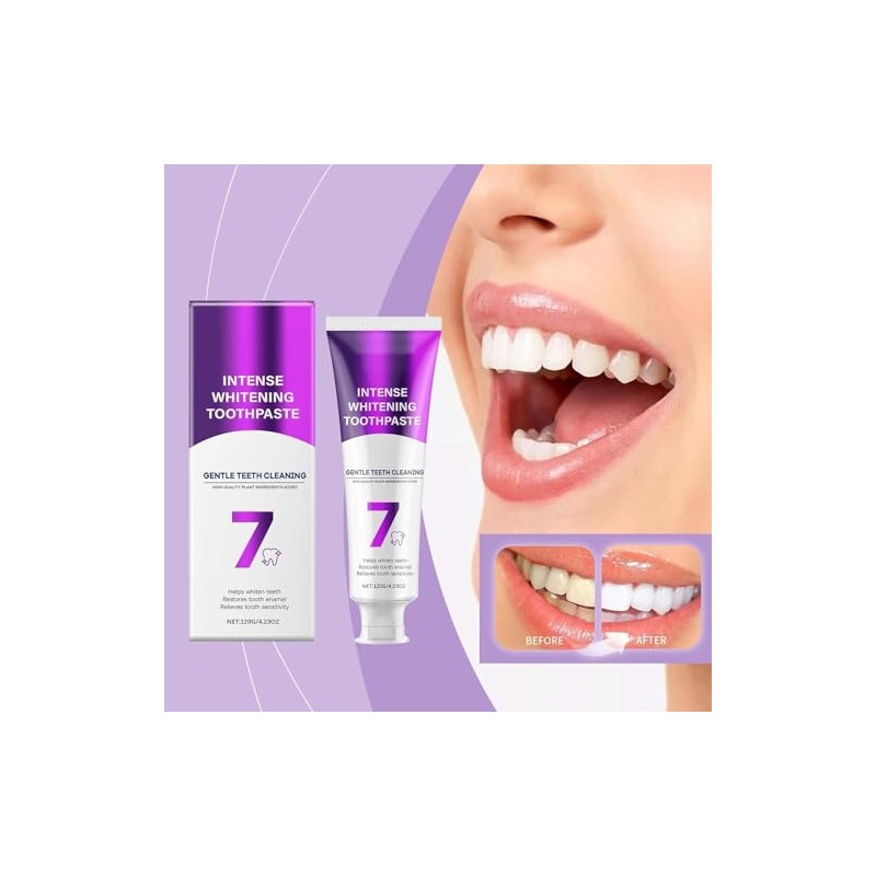 SP-6 Toothpaste & 7-Pro Intensive Teeth Whitening Toothpaste, Intense Whitening