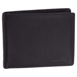Leather RFID Men's Wallet with Space for Over 12 Cards Black, black, rfid wallet