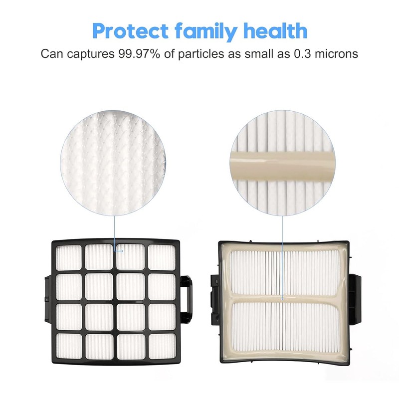 2 pack HEPA Filter Replacement for Shark Stratos Lift-Away DuoClean