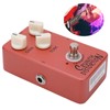 Distortion Pedal Dark Red Metal Classic British Rock Monoblock Guitar