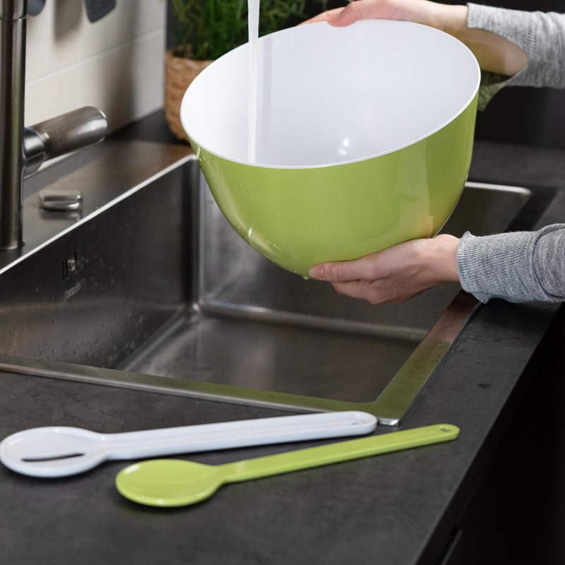 Trebonn Nest&Serve Melamine Salad Servers Set Practical and Space Saving