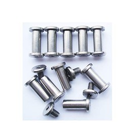 Pocket Knife Corby Bolts Pivot Pins,Folding Knives Screw Fasteners,EDC Knifemakers Rivets,DIY Knife Handle Studs,Pack of 10