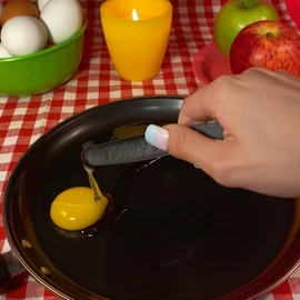 The Original Egg Tool. Engineered to instantly pick up broken eggshell fragments and the chalaza mucus membrane glob. Essential Kitchen Tool for Chefs and Bakers. Voted 9/10 in new kitchen gadgets.