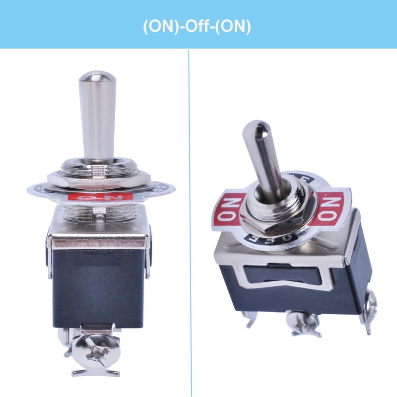 Podoy Momentary Switch Toggle Rocker (𝗢𝗡)-𝗢𝗳𝗳-(𝗢𝗡) Heavy Duty with Boot