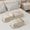 ENUMAIL Collapsible Fabric Storage Boxes,Linen Fabric Cube Organizer Baskets,Storage Bins