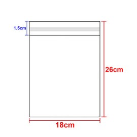 Resealable Ziplock Bags 18×26cm, 25PCS, 3 Mil Extra Thick Medium Size Clear Plastic Grip Seal Bags with Lock Seal Zipper, Storage Pouches for Food Sandwich Mask Incense Packaging