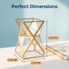 JIARI Glass Pen Holder Cup for Desk, Pencil Cup Holder,