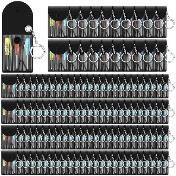 Jutom 30 Set Mini Screwdriver Keychain Set Bulk Includes 3