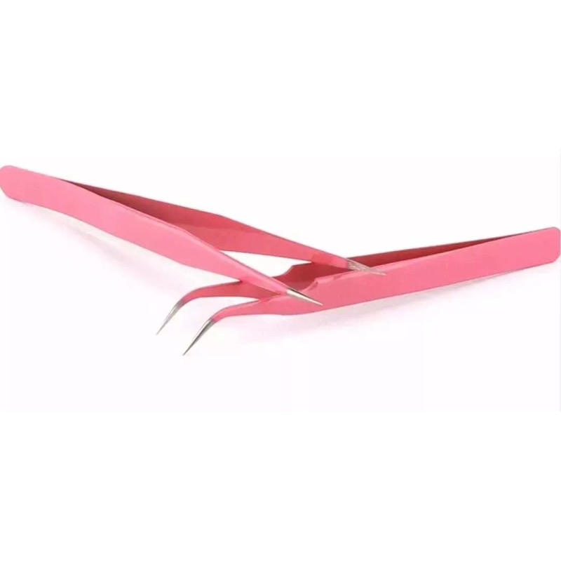 Veraly 2 Pinzas Para Extensiones D Pestañas Belleza Maquillaje Mink