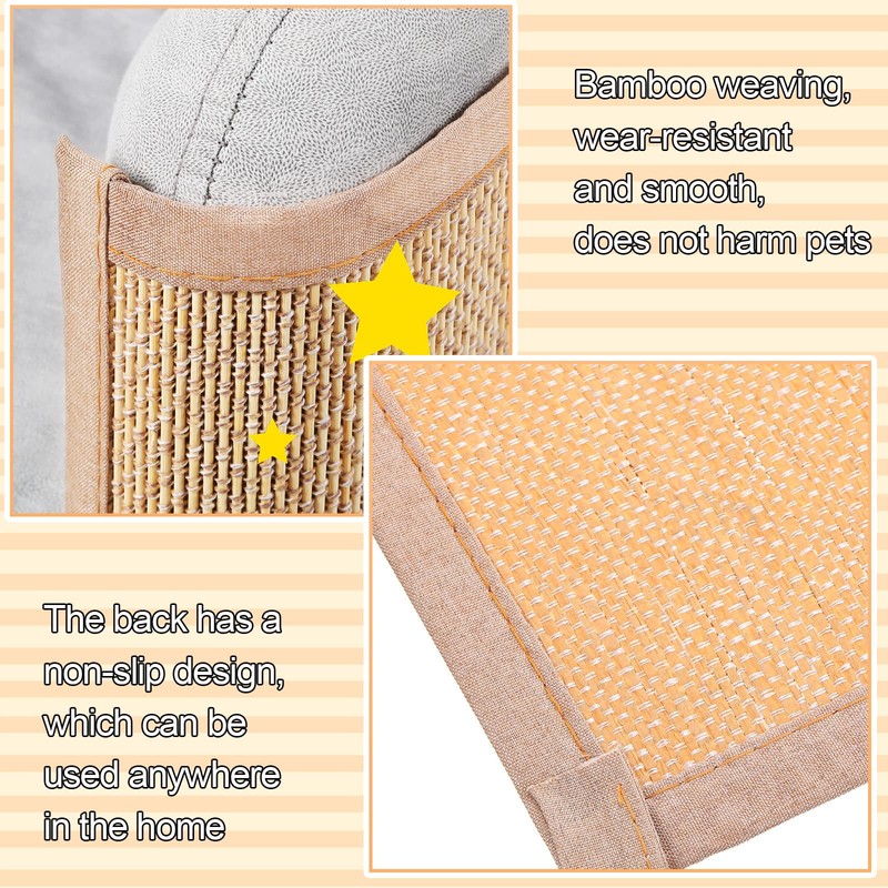 Newwiee 2 Pcs Cat Scratch Furniture Protector Mat Sofa Couch