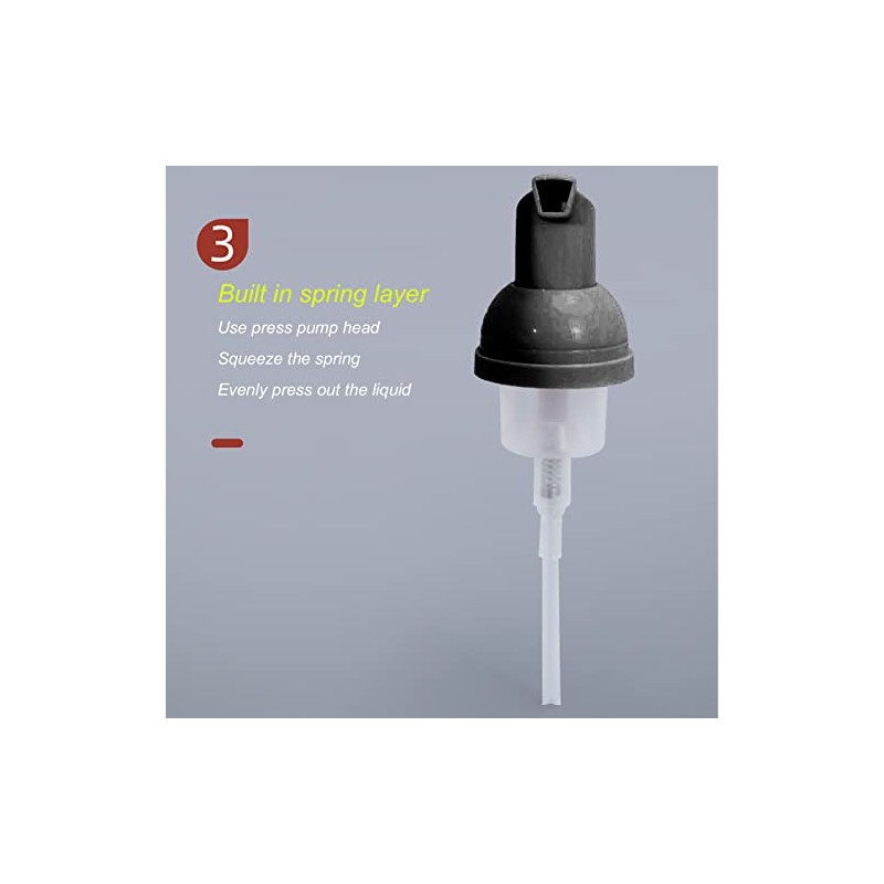 Frasco dispensador de espuma de 50 ml, tamaño viaje, boca
