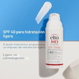 EltaMD UV Daily SPF 40 Face Sunscreen Moisturizer with Zinc Oxide, Daily Face Moisturizer with SPF, Sunscreen for Dry Skin