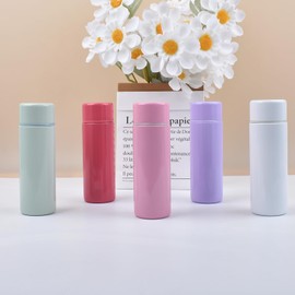 Small Water Bottle 4.4 Fl. Oz Mini Thermos Bottle Portable Water Bottles Cute Vacuum Insulated Leak Proof Water Flask Keeps Drink Cold and Hot for Women Coffee Tea Bag Bottles