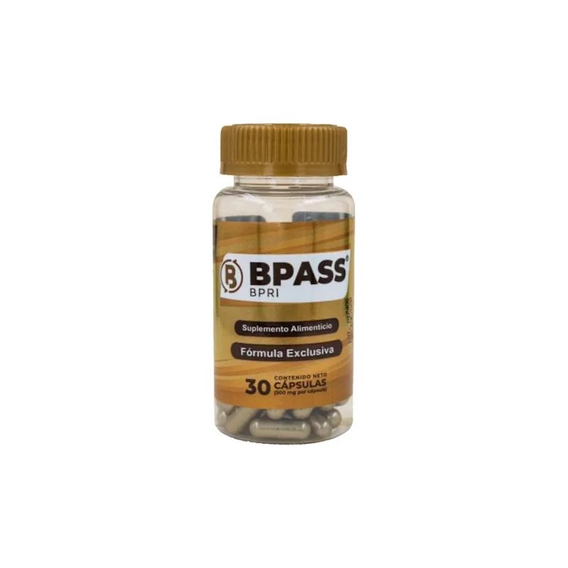 Bypass 30 Capsulas Inhibidor De Apetito 100 Natural Sabor insaboro