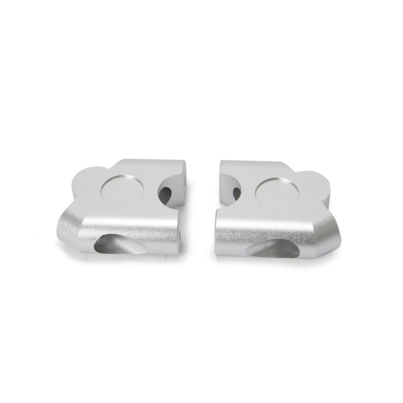 Mikinona 1 Pair 2 Anodized Motorcycle Handlebar Riser Clamp for