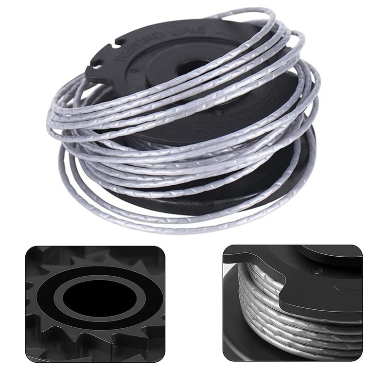 3 Pieces Strimmer Wire Replacement Autofeed Spool Line String Trimmer