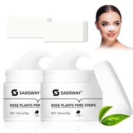 Crema para Remover Espinillas y Puntos Negros: 2 PACK Crema para Eliminar Puntos Negros - Espinilla Agente Mudanzas Nariz Tira, 80 Unidades de Tiras Nasales