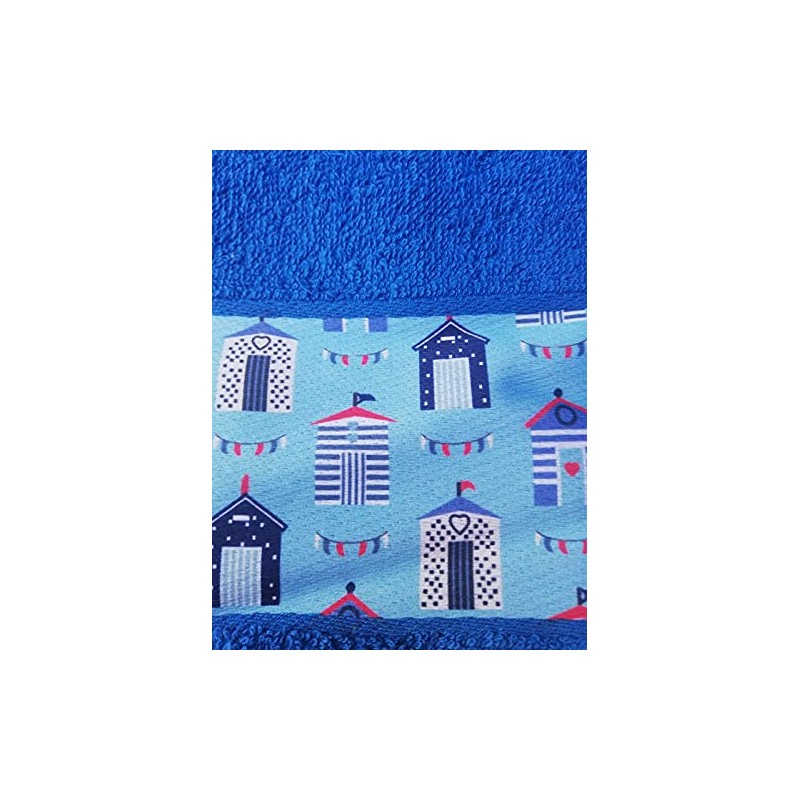 100% Cotton Tea Towels Waffle Embroidered Seaside Cooks Cloth 3