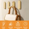 ZcrPrn Foldable Wall Hook, Hanger Hooks, 2 Pcs Gold Heavy