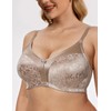 WingsLove Women's Minimizer Bra Full Coverage Plus Size Everyday Bras