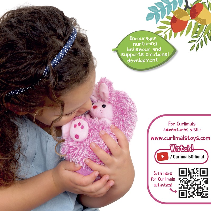 Curlimals Bibi The Bunny Interactive Rabbit Soft Toy With Over