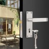 Probrico Door Latch with Key for Front Doors, Bedroom Door