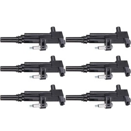 WHEELTECH Ignition Coils Compatible for Dodge/for Jeep/for Ram 2009-2012 Vehicles Equivalent with Part-numbers: UF640 C1652 (Pack of 6)