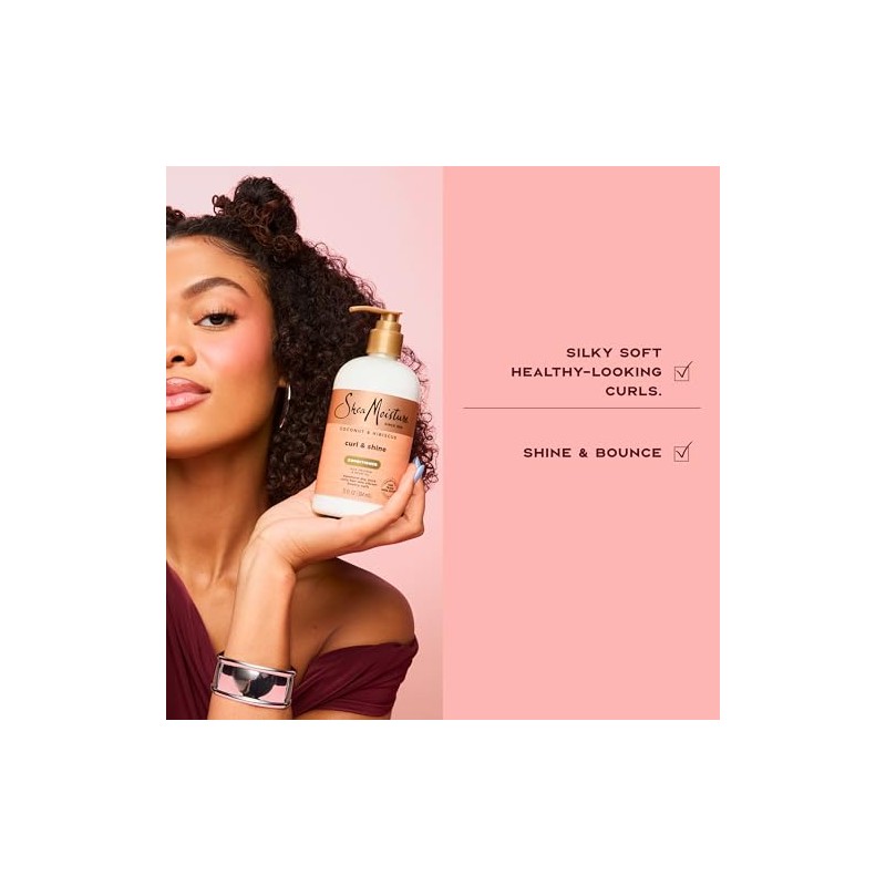 Shea Moisture Coconut & Hibiscus Curl & Shine Conditioner for