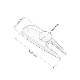 Golf Ball Marker Divot Tool Plastic Pitch Green Golfer Repair Kit Golf Club Accessories Color Random-8pcs