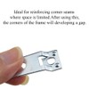 Odinest Metal Aluminum Alloy Hook Picture Frame Bracket Flat Corner