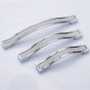 Sinyiol Bling Crystal Door Drawer Pulls Handle Knobs, 6 Pack