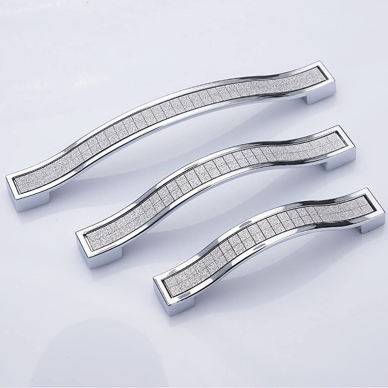 Sinyiol Bling Crystal Door Drawer Pulls Handle Knobs, 6 Pack