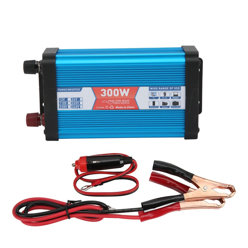Car Power Inverter Pure Sine Wave 300W Continuous Dual USB