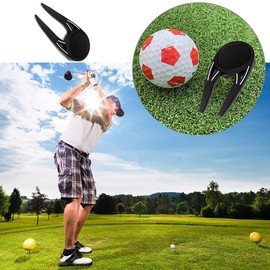 VANANA Golf Double Prong Divot Tool Pitch Mark Repair Tool Detachable Magnetic Putting Aid Golf Ball Marker Divot Repair Tool Bottle Opener for the golfers