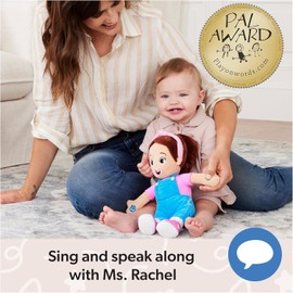 Ms. Rachel Interactive Speak & Sing Doll – 16" Toy with 4 Songs & 16+ Phrases, Ideal for Toddlers 6 Months to 3+ Years