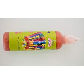 rackcrafts.com 3D Glitter Sparkle Sparkling Fabric Paint Crafting Paint Color Crafts (Orange)