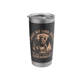 Retro I Bake My Own Bread & Don't Trust the Government Stainless Steel Insulated Tumbler